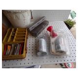 Air horn with refill, Bait Bucket - 3, Tackle box, Fishing line