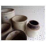 Vintage Stoneware crocks including Vintage Redwing #2