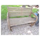 Wood Glider Bench