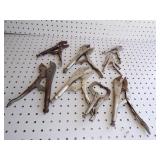 Lot of Locking Pliers Set