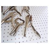 Lot of Locking Pliers Set