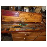 Vintage Large Tap and Die Set in Wood Case