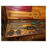 Vintage Large Tap and Die Set in Wood Case