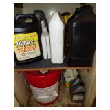 Bottom 2 Shelves - Assortment of Auto Fluids