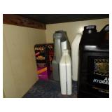 Bottom 2 Shelves - Assortment of Auto Fluids