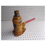 12 ton Bottle Jack Yellow with Red Handle
