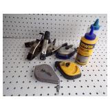 Clamps and Chalk Lines With Chalk