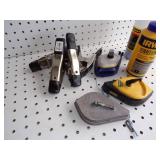 Clamps and Chalk Lines With Chalk
