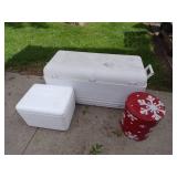Big Igloo Cooler, Snow Flake Can and Styrofoam Cooler
