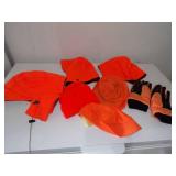 Hunting Gloves and 6 Hats - Orange