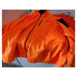 Orange Hunting Gear- 2x zip up sweatsuit, unknow zip up sweatsuit