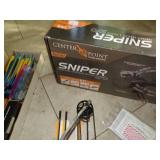 Sniper Compound Crossbow Package , Arrows, Broad-heads