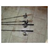 Fishing Poles - 4 Closed Face