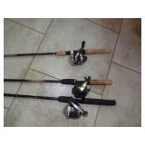 Fishing Poles - 4 Closed Face