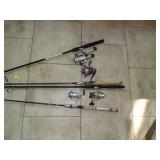 Fishing Poles - 4 Open Face