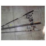 Fishing Poles - 4 Open Face