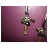 Vintage Fishing Poles on Wall