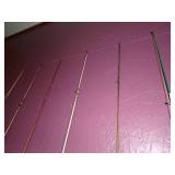 Vintage Fishing Poles on Wall