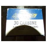 50 Cartridges of 30 Carbine Ammo