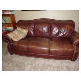 Brown Couch and Loveseat