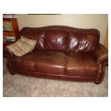 Brown Couch and Loveseat
