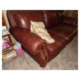 Brown Couch and Loveseat