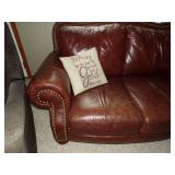 Brown Couch and Loveseat