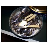 Popcorn Maker, Coffee Pot, Silverware