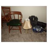 Chair, Radio, Lamp, Bag, Luggage Bag