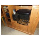 Fish Lot- 75 gal Aquarium , Cube Aquarium, Tote of Supplies, Stand