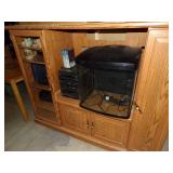 Fish Lot- 75 gal Aquarium , Cube Aquarium, Tote of Supplies, Stand