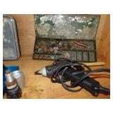 Lower Cabinet Shelf - Glue gun, Rivet Gun