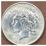 1922 Silver Peace Dollar
