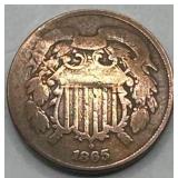 1865 Two Cent Piece
