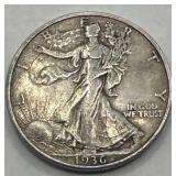 1936 Walking Liberty Half Dollar