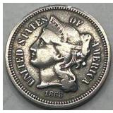 1868 Three Cent Nickel