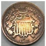 1868 Two Cent Piece