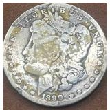 1890 Morgan Silver Dollar