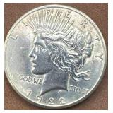 1922 Silver Peace Dollar