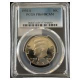 1992-S Kennedy Half Dollar Proof PCGS PR69 Deep Cameo
