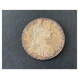 1780 Maria Theresa Thaler Silver Coin