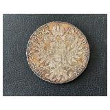 1780 Maria Theresa Thaler Silver Coin