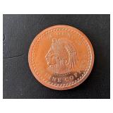 5 Ounce .999 Fine Copper Round Aztec Calendar