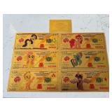 24K Gold My Little Pony $100 Dollar Banknotes