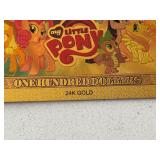 24K Gold My Little Pony $100 Dollar Banknotes