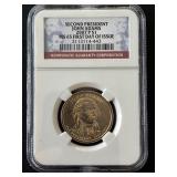 2007 John Adams Dollar NGC MS65