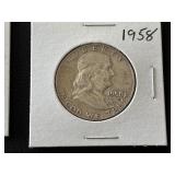 1958-D Franklin Half Dollar