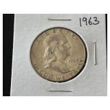 1963 Franklin Half Dollar