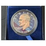 Eisenhower Dollar Colorized