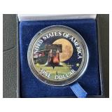 Eisenhower Dollar Colorized